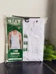 SMT Originals 3-Pack Men's White Combed Cotton Tank Tops - 2
