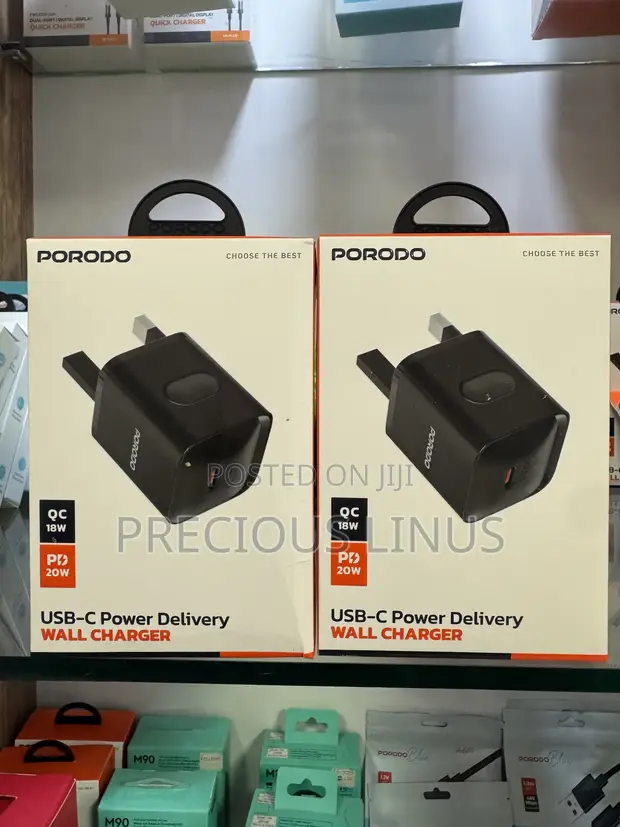 Porodo 20W USB-C PD Wall Charger Head - 1