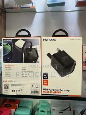 Porodo 20W USB-C PD Wall Charger Head