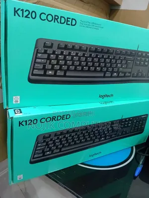 Logitech K120 Corded Keyboard - Black