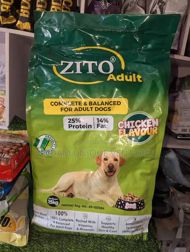 Zito Adult Dog Food 15kg - Complete Dry Kibble - 1