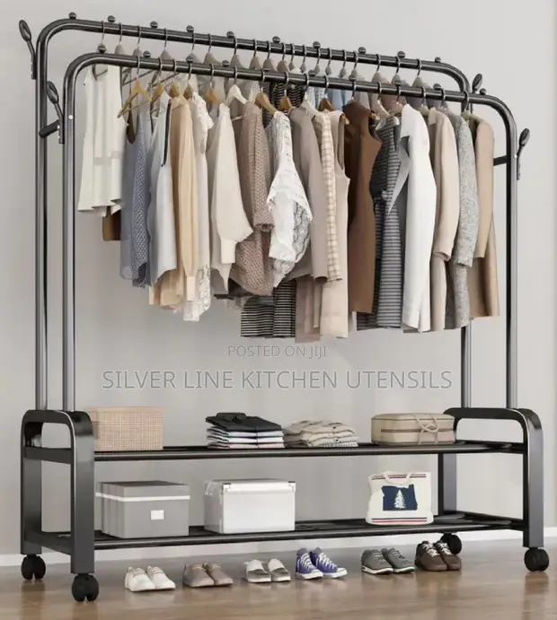 Durable Black Dress Hangers for Online Vendors - 1