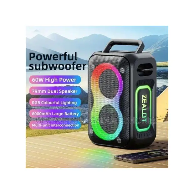 Zealot PT02 60W Mai Ɗaukarwa Mai Haɗa Bluetooth - 1