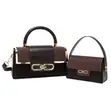 Swiss Polo Women's Handbag Set - Coffee Brown - 2