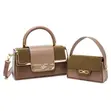 Swiss Polo Women's Handbag Set - Coffee Brown - 5