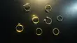 Women's Gold-Plated Crystal Fashion Ring Set - 1