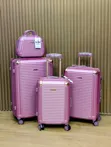 Quality Luggage Box Set - Pink - 1