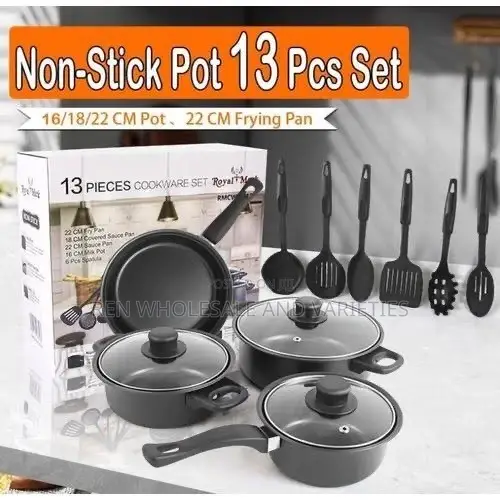 13-Piece Non-Stick Granite Cookware Set - 1