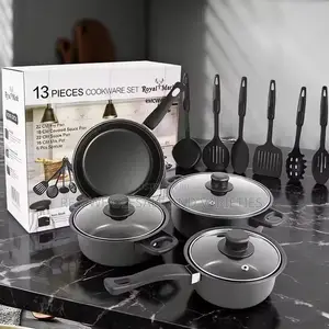 13-Piece Non-Stick Granite Cookware Set