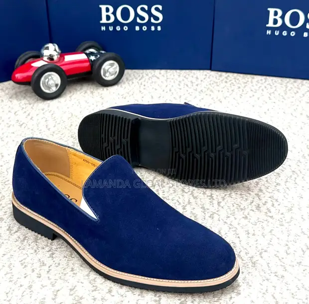BOSS Jań Jań Suede Slip-on Loafers - 1