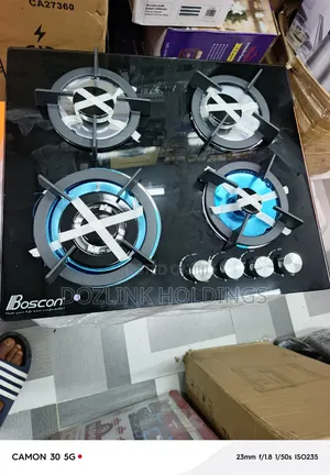 Boscon 4-Face Glass Gas Burner Cabinet