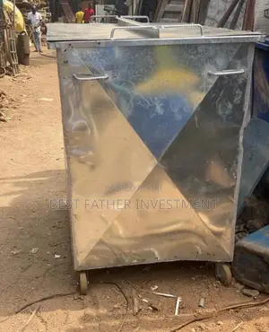 2000L Galvanized Waste Bin - Brand New