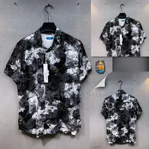 Reclaimed Vintage Abstract Pattern Short-Sleeve Shirt