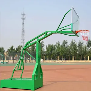 Heavy Duty Basketball Hoop Stand - Gilashin Tempered, Mai Girma