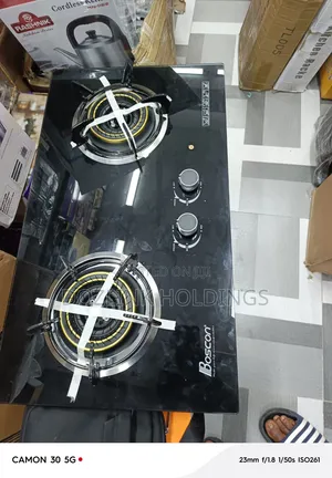 Boscon 2-Burner Cabinet Glass Gas Cooker