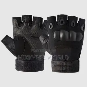 Fingerless Gym Gloves with Hard Knuckle