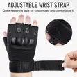 Fingerless Gym Gloves with Hard Knuckle - 2
