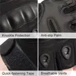Fingerless Gym Gloves with Hard Knuckle - 3