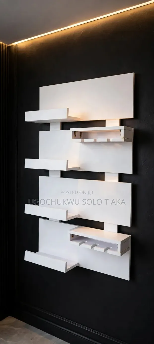 White Quality HDF Board Wine Bar - 1