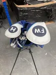 Frazer Golf Club Bag Mai Tsayawa (Blue/Black) - 2