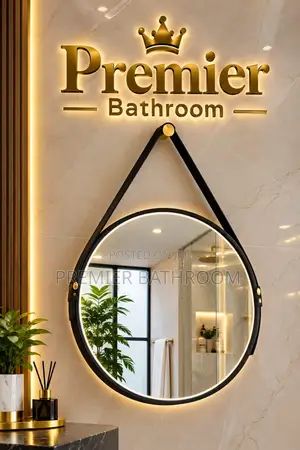 Round Black Mirror - Home Interiors