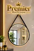 Round Black Mirror - Home Interiors - 1