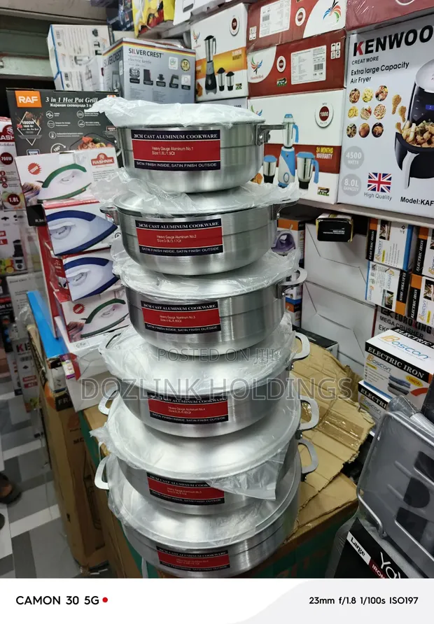 6-Piece Aluminum Pot Set - 1