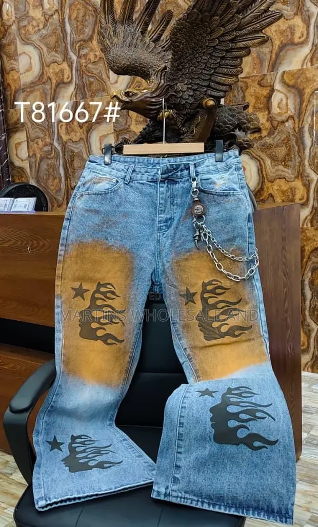 Black Washed Denim Jeans da Paneled Knee & Embroidery - 1