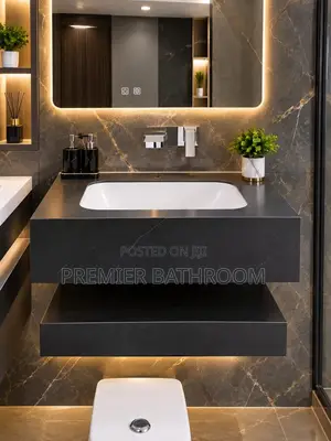 Bakin 60cm Mable Basin tare da Madubi