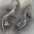 Zara Inspired Strappy Ankle Heels - Black, Gold, Silver, Wine - 1