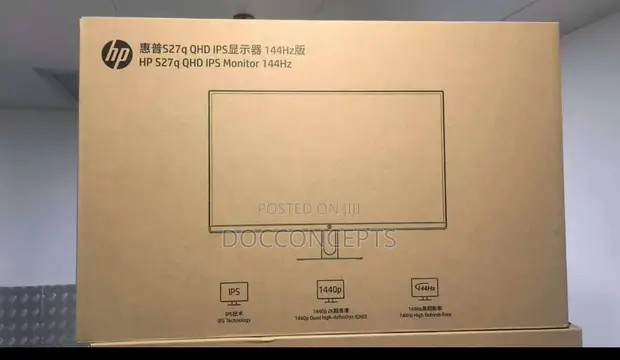 HP S27q 27" 144Hz QHD IPS Monitor - 1