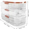 Multi-Layer Auto Rolling Egg Holder Dispenser for Fridge - 3