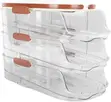 Multi-Layer Auto Rolling Egg Holder Dispenser for Fridge - 4