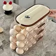 Multi-Layer Auto Rolling Egg Holder Dispenser for Fridge - 5