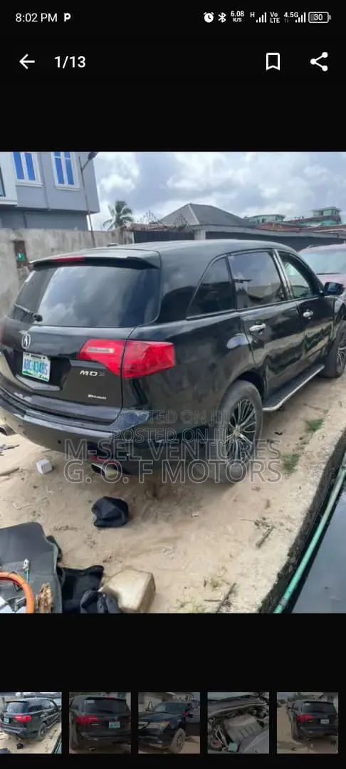 Acura MDX 2008 Black - 1