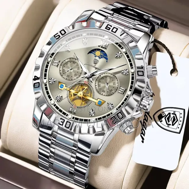 Poedagar Chain Chronograph Waterproof Watch - 1