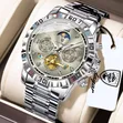 Poedagar Chain Chronograph Waterproof Agogo - 1