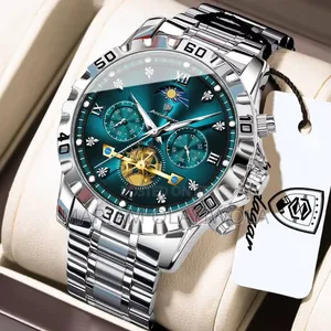 Poedagar Chain Chronograph Waterproof Agogo