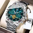 Poedagar Chain Chronograph Waterproof Agogo - 2