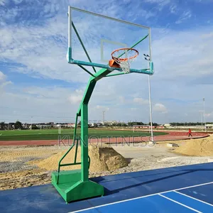 Heavy Duty Basketball Hoop Stand - Glass Board