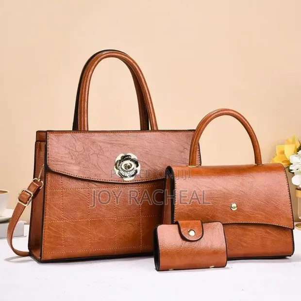 Louis Vuitton Classic Brown Leather Handbag - 1