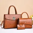 Louis Vuitton Classic Brown Leather Handbag - 1