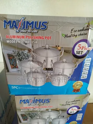 5pcs Aluminium Polish Quality Cooking Pot Set