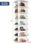 360 Degree Rotating Shoe Bag Organizer Tower - 1
