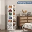 360 Degree Rotating Shoe Bag Organizer Tower - 3