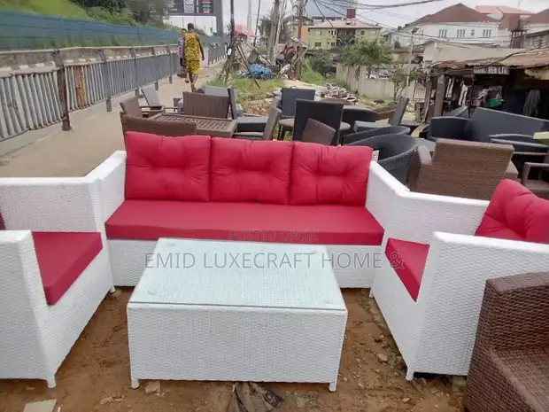 Brand New Rattan Outdoor Bar Chairs (Set of 4) - 1