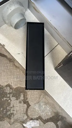 30cm Black Floor Drain for Tiles
