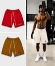 Zara Casual Drawstring Jogger Shorts - Olive Green - 1