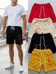 Zara Casual Drawstring Jogger Shorts - Olive Green - 4