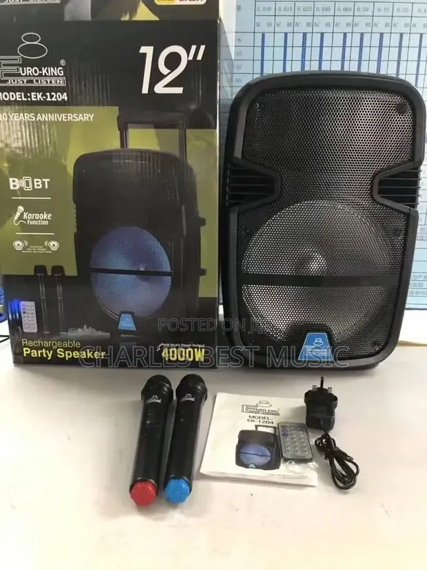 Professional EK Model 1204 PA Speaker Wireless - 1